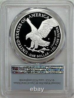 2021 S $1 Proof Silver Eagle Type 2 PCGS PR70 DCAM First Strike Flag Label