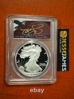 2021 S Proof Silver Eagle Pcgs Pr70 Dcam Type 2 First Day Issue Cleveland Signed