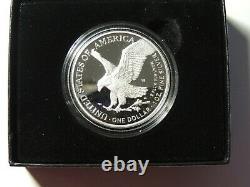 2021 W American Eagle 1 oz Silver Proof Coin Type 2 In Hand
