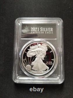 2021 W American Eagle PCGS PR 70 DCAM First Strike Silver $1 Eagle Coin