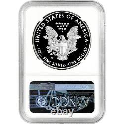 2021 W American Silver Eagle Proof NGC PF69 UCAM Flag Label
