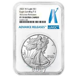 2021-W Proof $1 Type 2 American Silver Eagle NGC PF70UC Advance Releases Label
