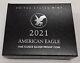 2021-w Proof American Silver Eagle New Reverse 1 Oz Troy. 999 Fine In Ogp Withcoa