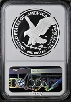 2021 W Proof Silver Eagle 21EAN, NGC PF70UC T-2 withBox&COA Silver Designs Label