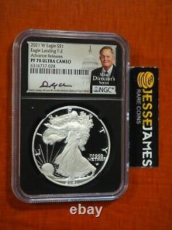 2021 W Proof Silver Eagle Ngc Pf70 Ultra Cameo Advance Releases David Ryder T-2
