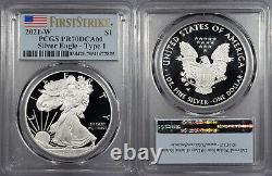 2021-W Proof Silver Eagle Type 1 First Strike PCGS PR-70 DCAM #US101499