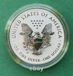 2021 W REVERSE PROOF American Silver Eagle TYPE 1 NO BOX NO COA one coin