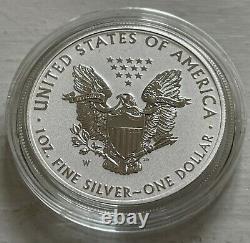 2021 W Reverse Proof Silver Eagle Type 1 Coin, Comes From The 21xj Set