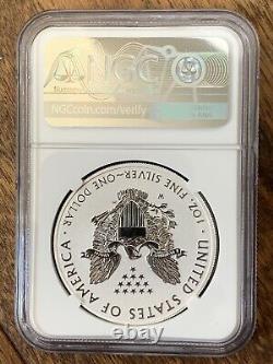 2021 W T-1 $1 Eagle NGC Reverse Proof PF69 Early Release From Silver Design Set