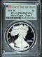 2021 W Type 2 American Silver Eagle Pcgs Pr69 Dcam First Day Landing Eagle