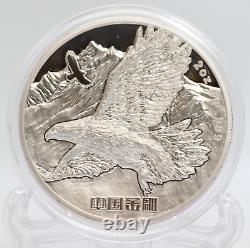 2022 China Golden Eagle 2 Oz Silver High Relief Proof Coin Chinese COA JN826