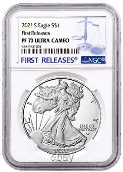 2022 S $1 Proof American Silver Eagle 1-oz NGC PF70 UC FR First Releases