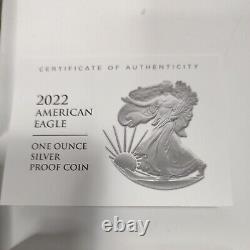 2022-S American Silver Eagle Proof Coin Complete #22EM US MINT OGP/COA New