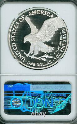2022 S SILVER EAGLE NGC PF70 MAC UHCam FINEST MAC SPOTLESS