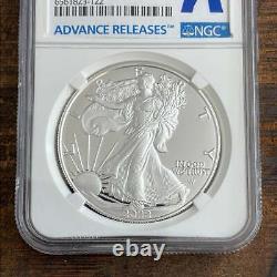 2022-W $1 US American Silver Eagle, AR, NGC PF70 Ultra Cameo