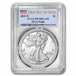 2022-W 1 oz Proof Silver Eagle PR-70 PCGS (First Day of Issue) SKU#251317
