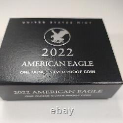 2022-W Proof $1 American Silver Eagle Coin One Ounce Original Government 22EA