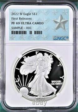 2022 W Proof Silver Eagle, Ngc Pf69uc First Releases, Wp Silver Star, Pre-sale
