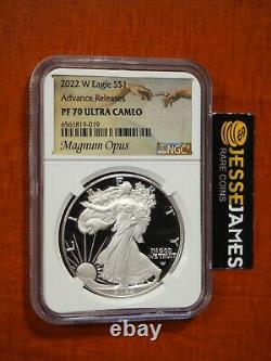 2022 W Proof Silver Eagle Ngc Pf70 Ultra Cameo Advance Releases Magnum Opus
