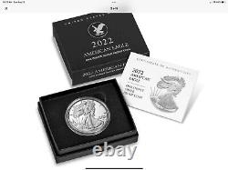2022 w proof silver eagle, ngc pf 70 uc first releases, fr label, in hand