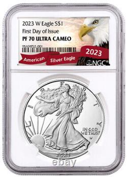2023-W 1-oz. American Silver Eagle $1 NGC PF70 UC FDI Eagle Label