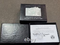 2023 W PROOF SILVER AMERICAN EAGLE $1, SIGNED Mint Director Ventris Gibson