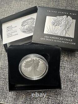 2023 W Proof Silver Eagle with Box and COA