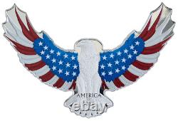 2024 Solomon Islands America the Free Bald Eagle 2 oz Silver Coin