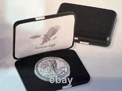 2024 W. 1oz SILVER PROOF AMERICAN SILVER EAGLE. OGP + COA. NEW CLAMSHELL CASE