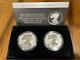 American Eagle 2021 One Ounce Silver Reverse Proof Two-coin Set Designer 21xj