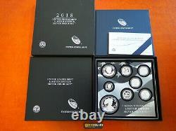 In Stock! 2018 S Proof Silver Eagle Limited Edition Proof Set 18rc In Ogp