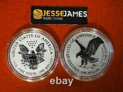 In Stock 2021 W & S Reverse Proof Silver Eagle 2 Coin Designer Edition Set 21xj