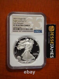 Label Error 2021 S Proof Silver Eagle Ngc Pf70 Ultra Cameo Type 2 Really A'w