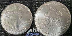 Lot of 5 2020 1 oz American Silver Eagle Coin BU