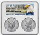 Ngc Pf70uc Fr American Eagle 2021 1 Oz Silver Reverse Proof 2 Coin Designer Set