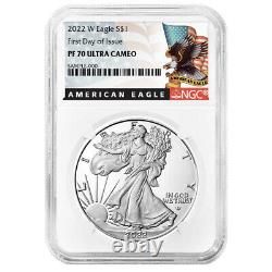 Presale 2022-W Proof $1 American Silver Eagle NGC PF70UC FDI Black Label