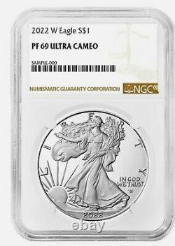 (READY!) 2022 W Proof $1 American Silver Eagle NGC PF69UC Brown Label