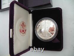 US Mint 1990 Silver American Eagle Proof Dollar Coin
