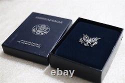 USA 1997 Silver Proof American Eagle In Box No Coa B67 #249