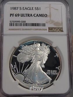 Ultra Cameo Proof 1987-s Silver American Eagle NGC PF69 UC. #2