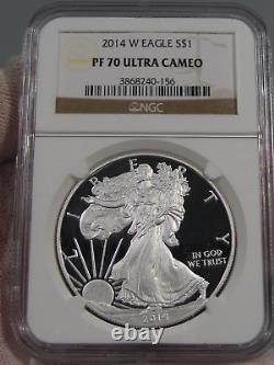 Ultra Cameo Proof 2014-w Silver American Eagle NGC PF70 UC. #2