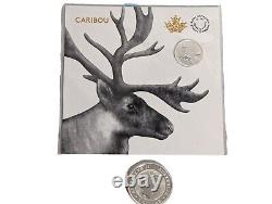 1918 Caribou Canada 3 $ en argent pur, 999 pièces avec aigle à queue en coin de 1 oz SLV