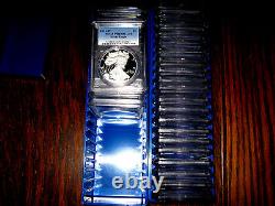 1986 2020 (34) Pièce De Preuve American Silver Eagle Set Pcgs Pr 69