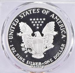 1986-s Pr70 Dcam American Silver Eagle Pcgs Blue Label 0385