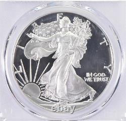 1987-s Pr70 Dcam American Silver Eagle Pcgs Blue Label 0299