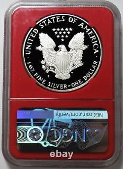 1988 S Américan Silver Eagle $1 Proof Coin 1 Oz Ngc Pf 69 Uc Red Core