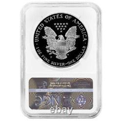 1997-p Preuve $1 American Silver Eagle Ngc Pf69uc Marron Étiquette