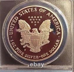 1998-p Anacs Pr70 Dcam Proof American Silver Eagle $1 Pf70 Top Ebayer Depuis 2005