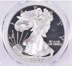 1999-p Pr70 Dcam American Silver Eagle Pcgs Blue Label