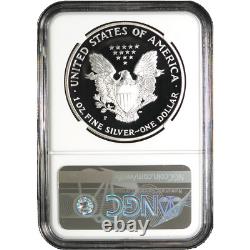 2000-p Preuve $1 American Silver Eagle Ngc Pf70uc Marron Étiquette